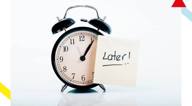 Dealing with Procrastination